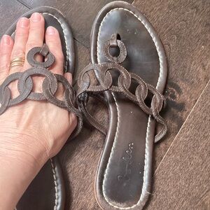 Boden Brown leather Sandals Strappy Design